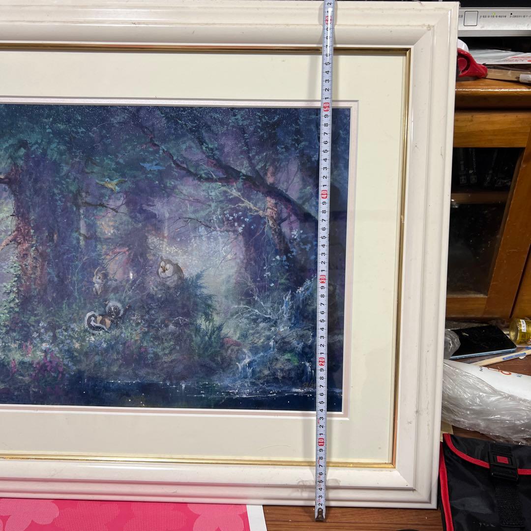 ディズニー　シルクスクリーン　バンビ　世界限定58/295 保証書有り。