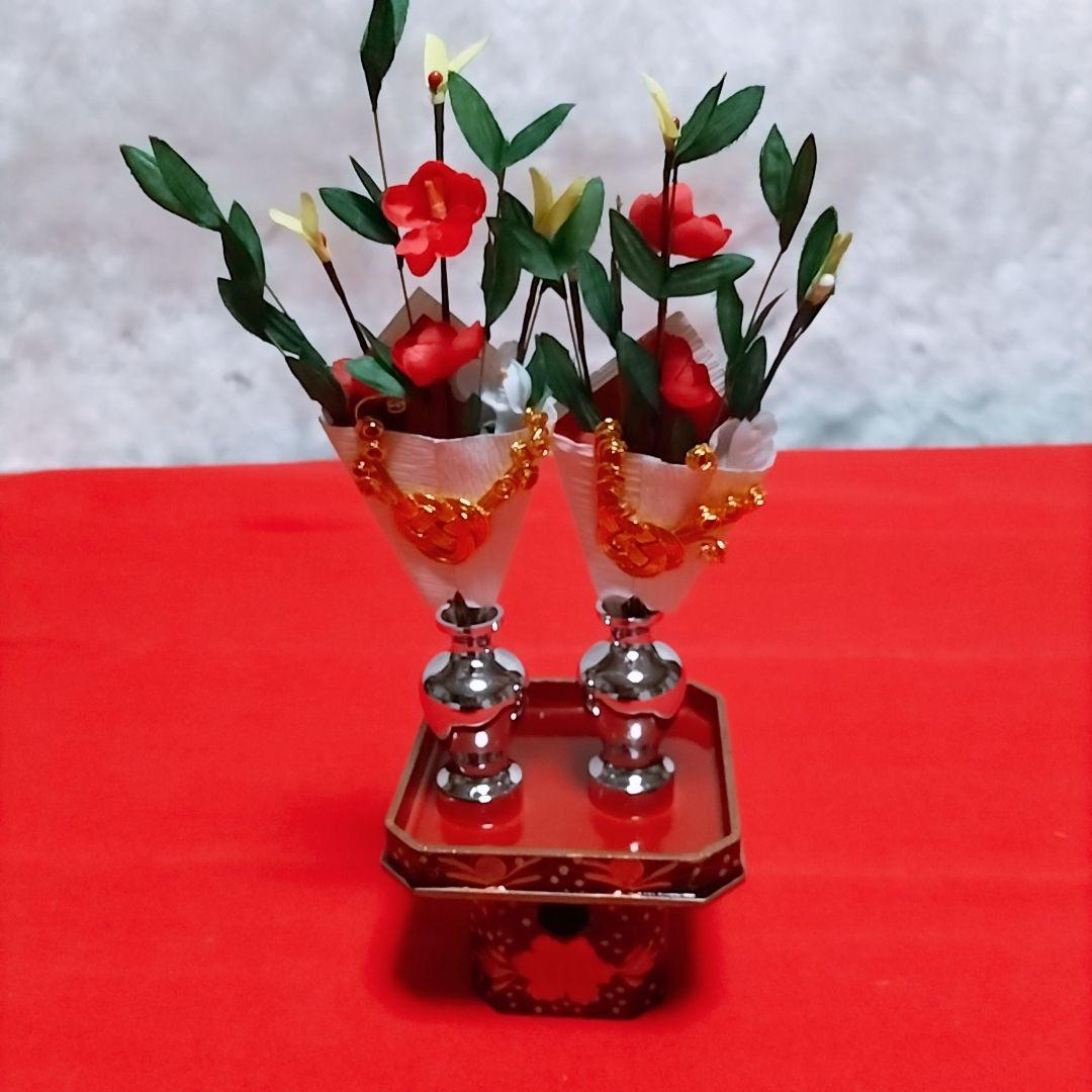 お雛様◆お内裏様◆7段飾り◆金屏風・ぼんぼり・三宝台（花器）◆美品
