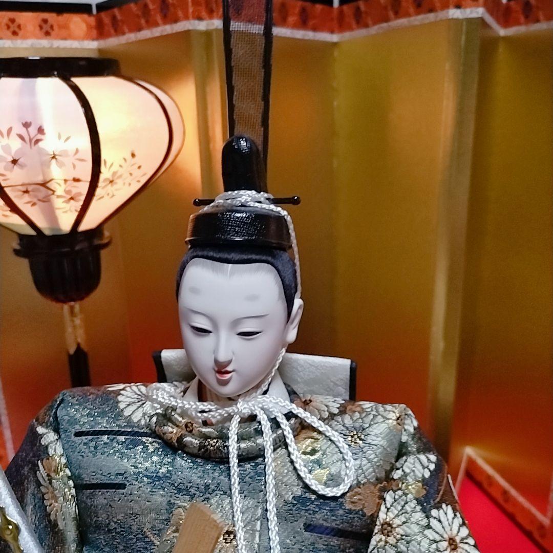 お雛様◆お内裏様◆7段飾り◆金屏風・ぼんぼり・三宝台（花器）◆美品