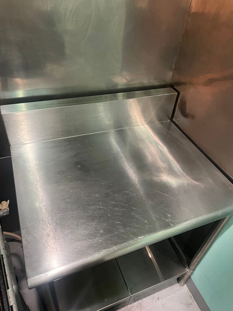 ステンレス 作業台 バックガード付 コンロ台