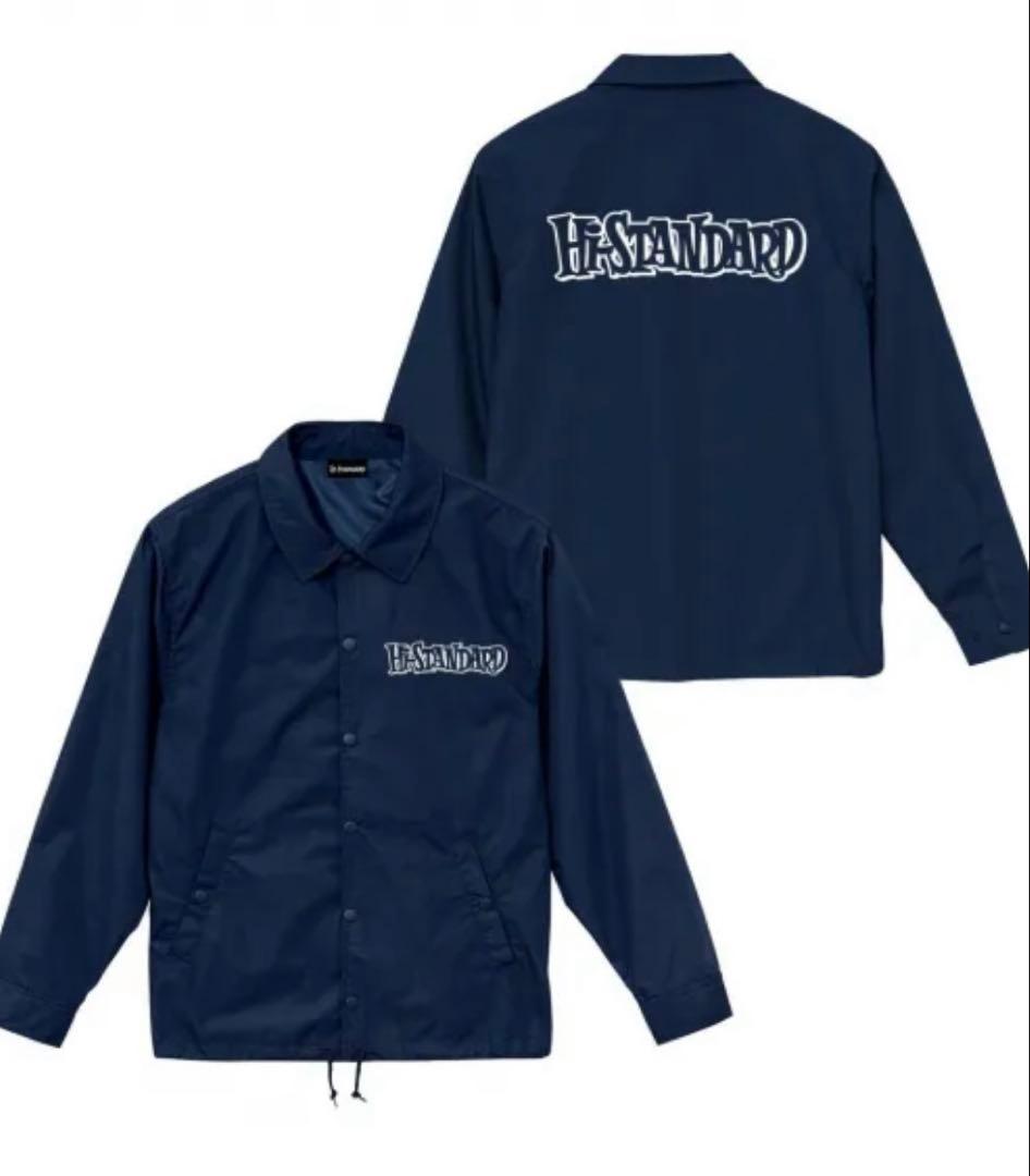 ミュージシャン Hi-STANDARD LOGO COACH JACKET NAVY
