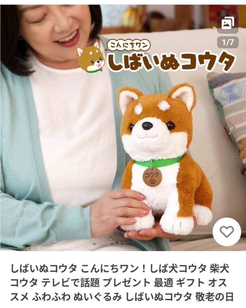 しばいぬコウタ ぬいぐるみ 約30cm