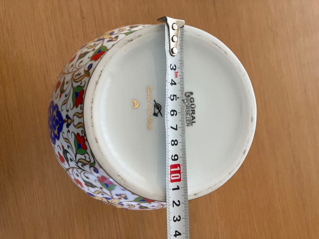 【未使用品】トルコ製 高級ハンドメイド花瓶 GÜRAL PORSELEN