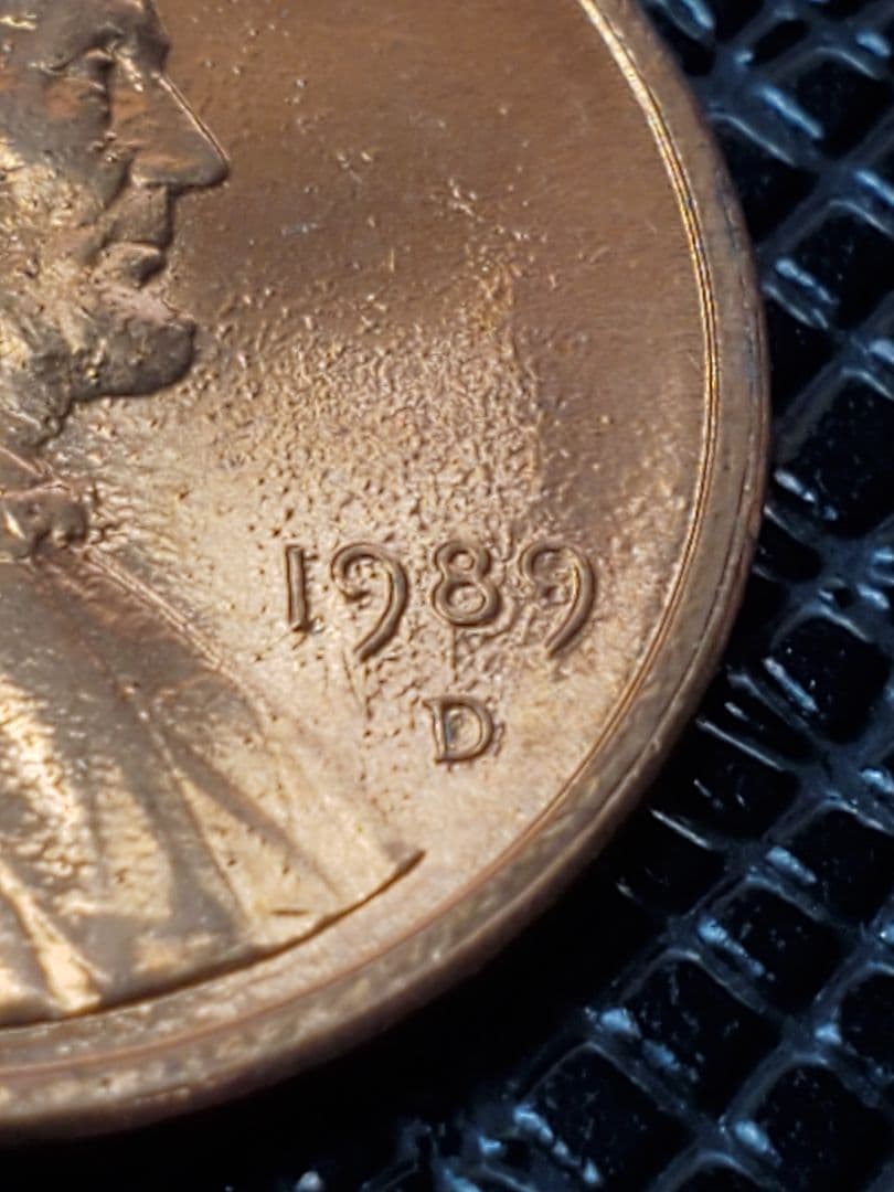 2341.　極美品　エラー　？　1989年　D　リンカーン　1セント　