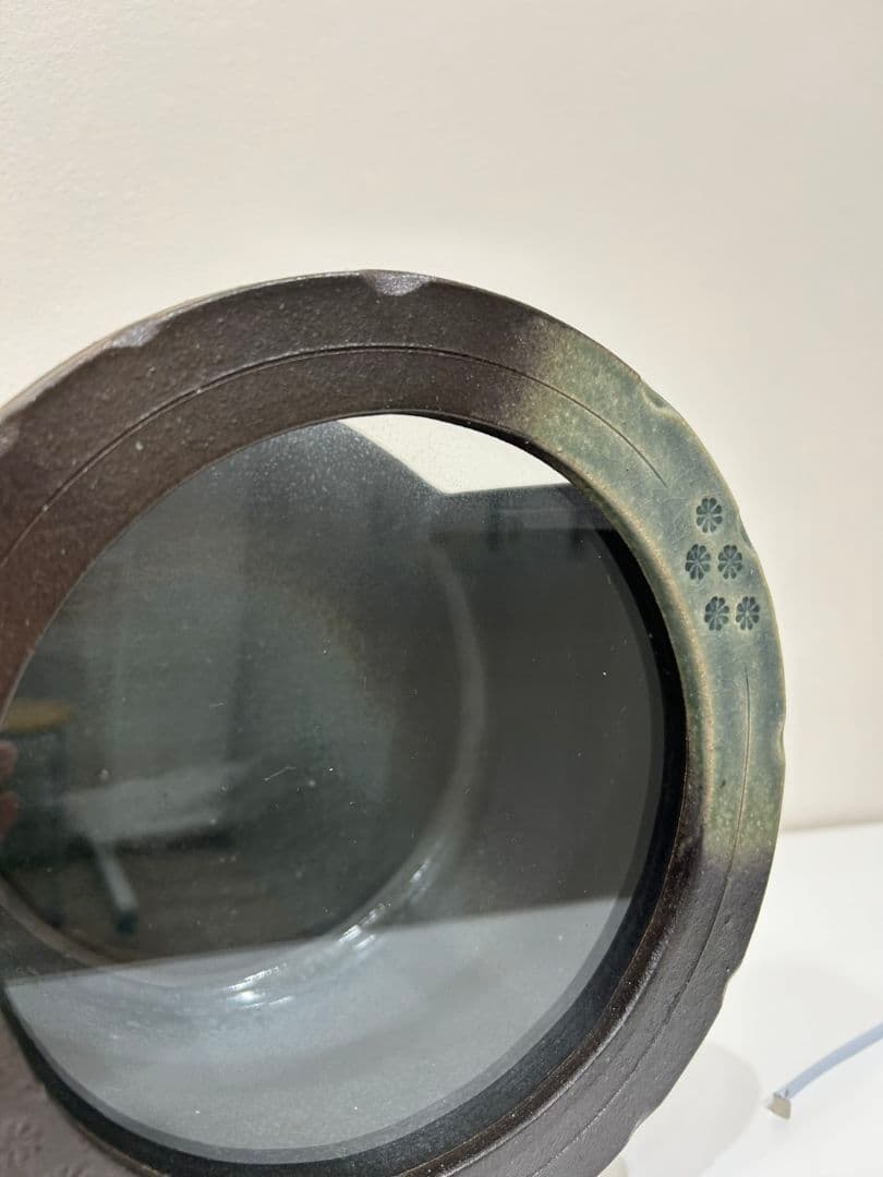 円形陶器メダカ鉢 小型