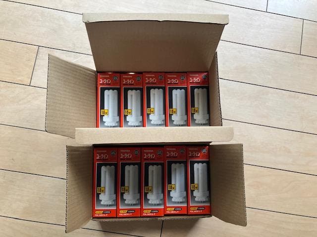 東芝コンパクト型蛍光ランプFDL18EX-L5本入(2セット)