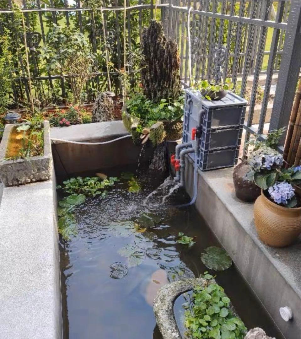 45wポンプ付き池フィルター万能濾過装置 池フィルター最高濾過装置大送料込み