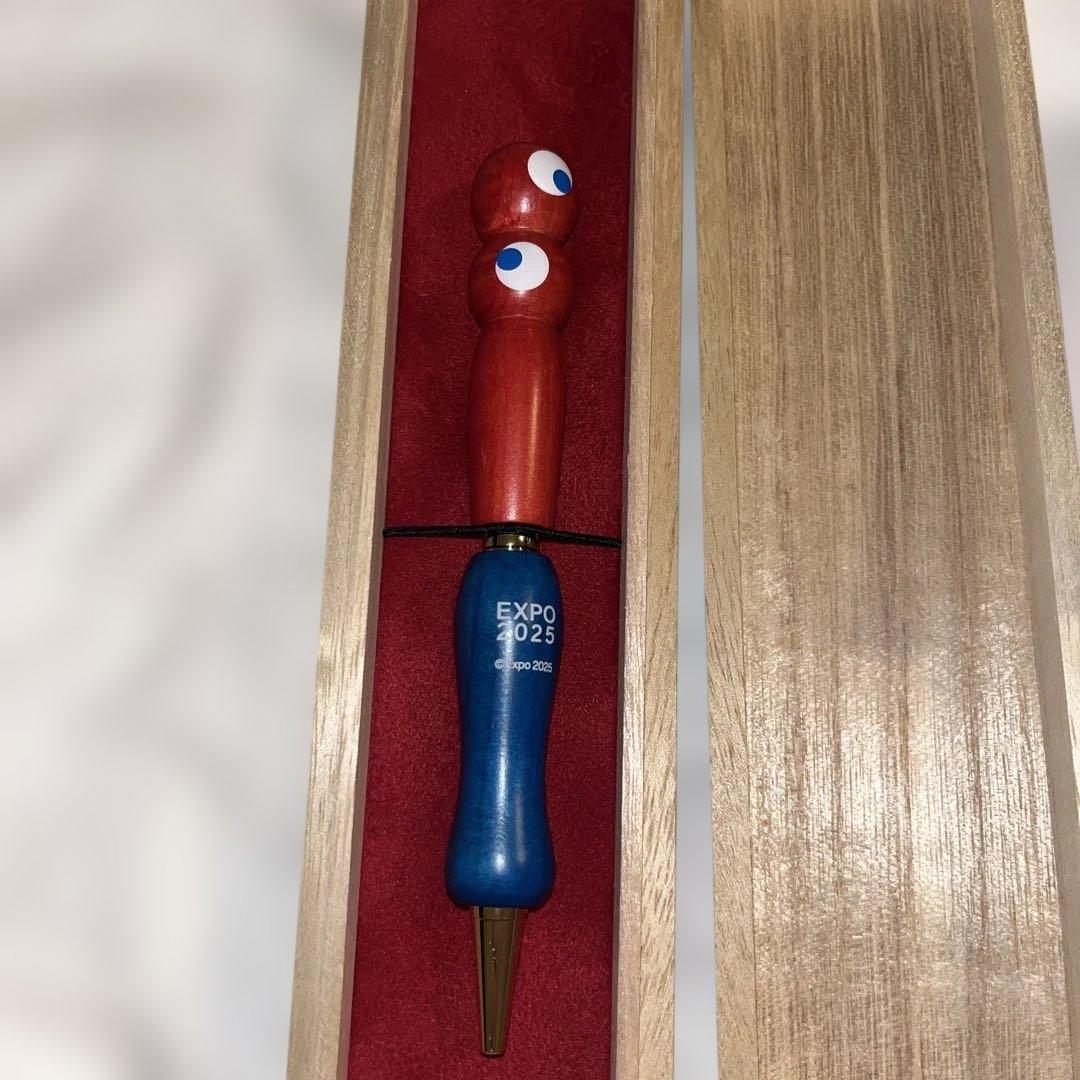 EXPO 2025 木製ボールペン　大屋根リング端材　使用ミャクミャク