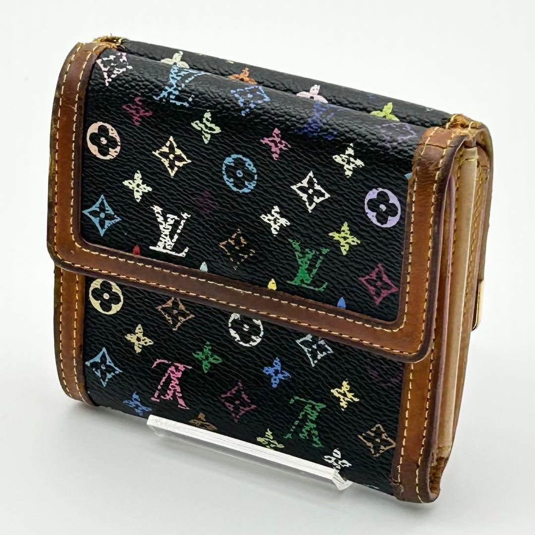 ルイヴィトン マルチカラー ポルトモネ ビエ カルト クレディ コンパクト 黒