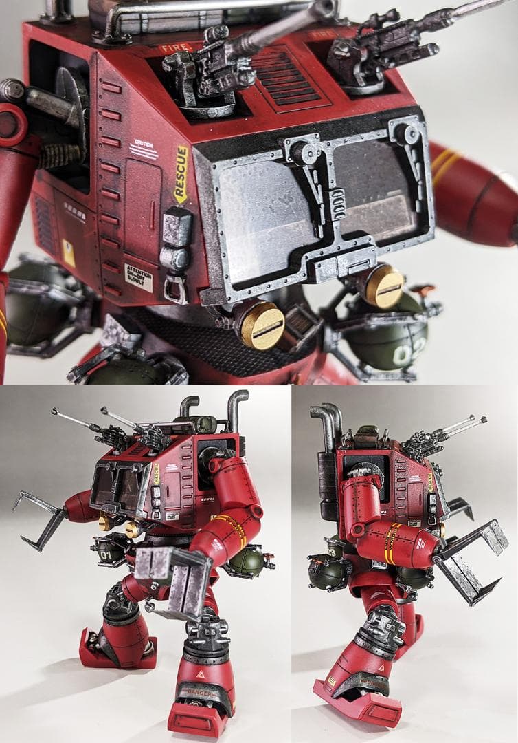 プラモデル　1/100 クラブタイプ（戦闘メカザブングル）組立塗装済