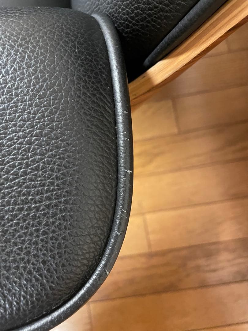 ①美品　イームズ　ウォールナット　ラウンジチェア　オットマン　ソファ　EAMES