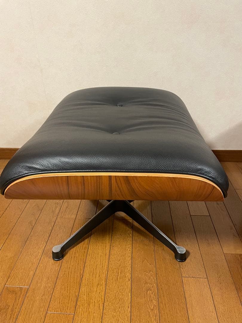 ①美品　イームズ　ウォールナット　ラウンジチェア　オットマン　ソファ　EAMES