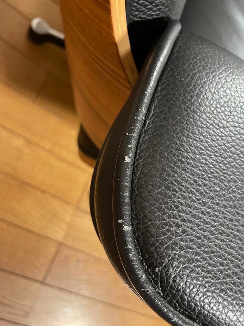 ①美品　イームズ　ウォールナット　ラウンジチェア　オットマン　ソファ　EAMES