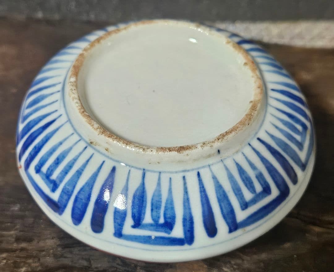 明治時代　古伊万里　染錦　菊花図　金彩　菊唐草文　油壺　花入　一輪挿　化粧道具