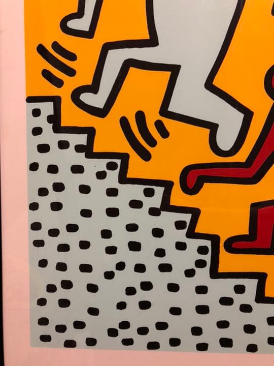 美品 キース・ヘリング作 Bunny on the Run シルクスクリーン