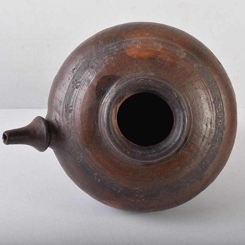 朝鮮美術　須恵器　新羅土器　水注瓶　C　R8666B