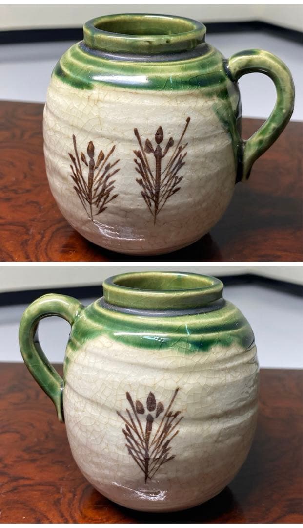 【茶道具】加藤五陶造　色変り四滴茶入（共箱）