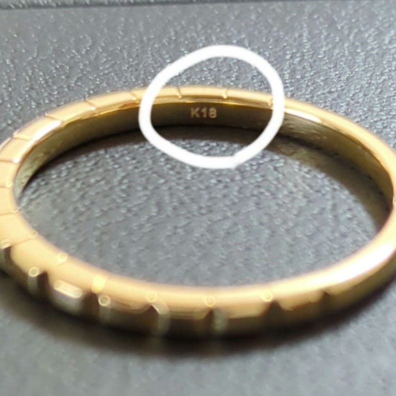 ベルシオラK18YGリング　15号