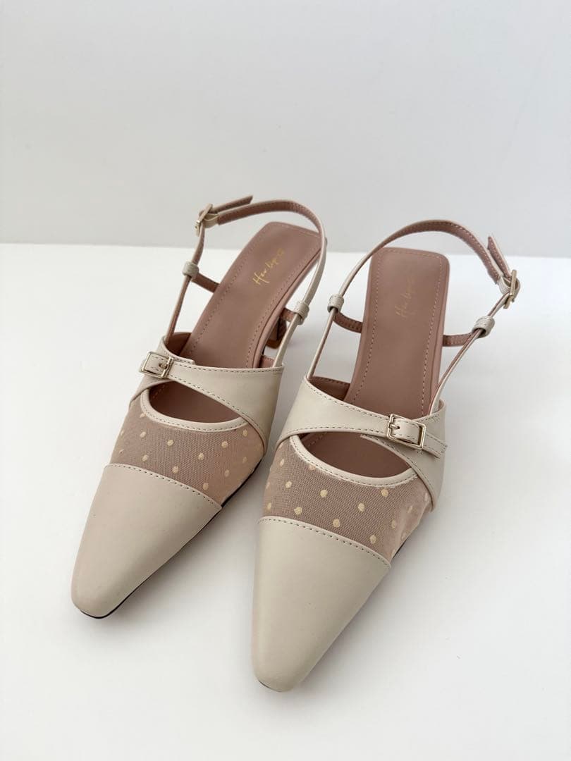 【Herlipto】Dot Tule Sandals