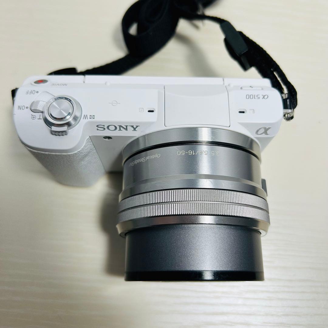 人気！ SONY α5100 ミラーレス一眼 E 16-50mm ホワイト