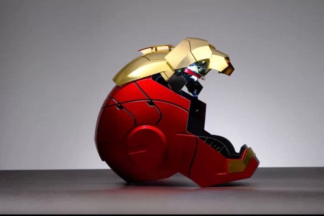 AUTOKING 1/1 アイアンマン マーク5 MK5 ヘルメット マスク　金