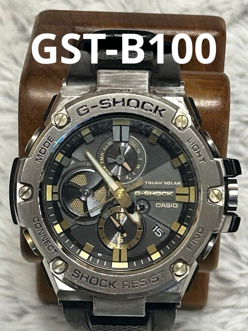 【訳あり】 G-SHOCK GST-B100 Bluetooth連携 ソーラー