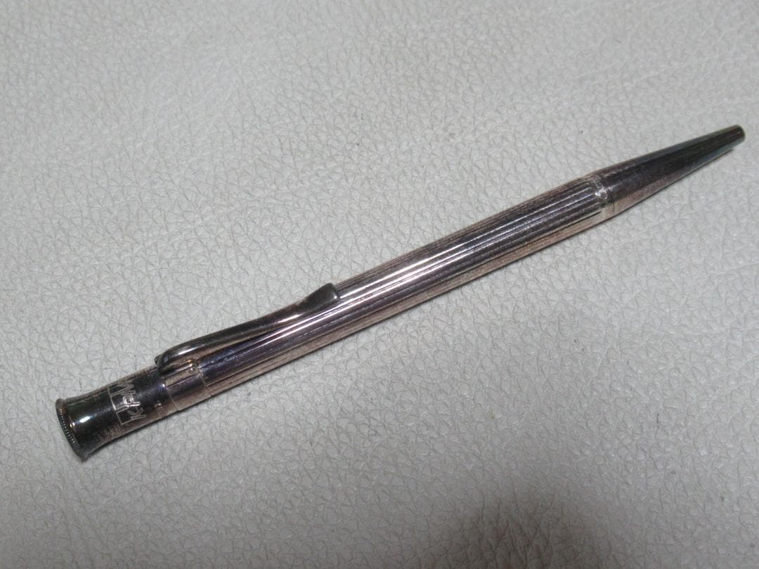 未使用 企業物(KPMG) 絶版品◆ファーバーカステル 銀プレート ボールペン