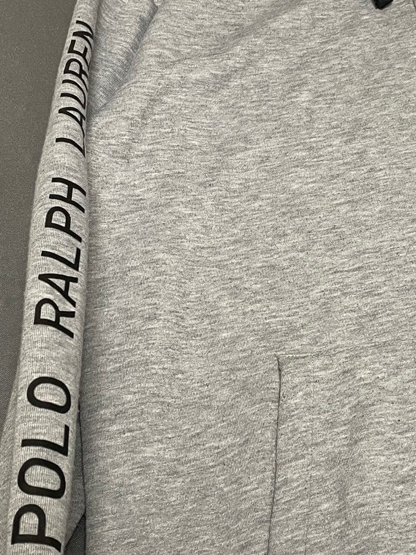 ポロラルフローレン フルジップパーカー ビッグポニー　刺繍　袖プリント