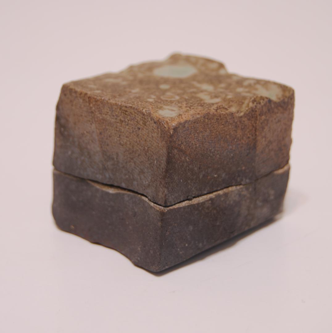 小川幸彦　天恵窯　焼〆　焼締め　香合　自然釉　灰釉　茶道具