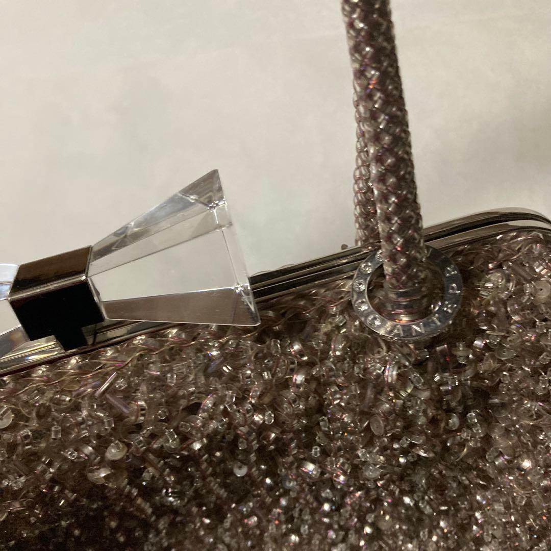 アンテプリマANTEPRIMAワイヤーがま口バッグ ピンクシルバー美品