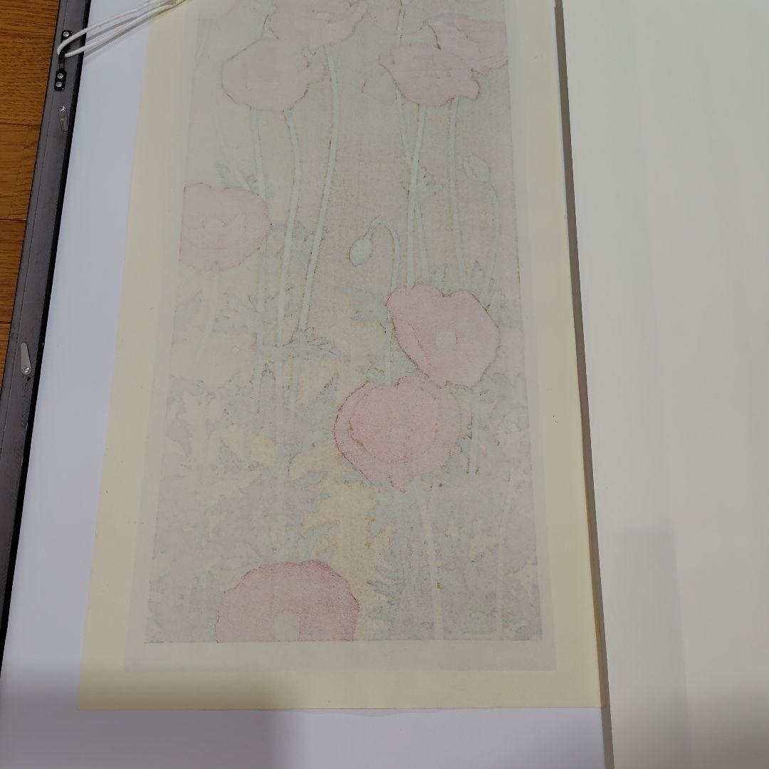 本荘正彦・木版画・紅華幻想 17／80