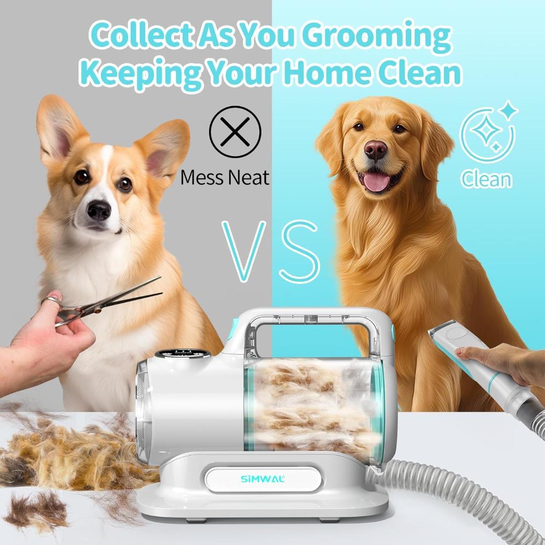 SIMWALペットグルーミングキットとペット用掃除機