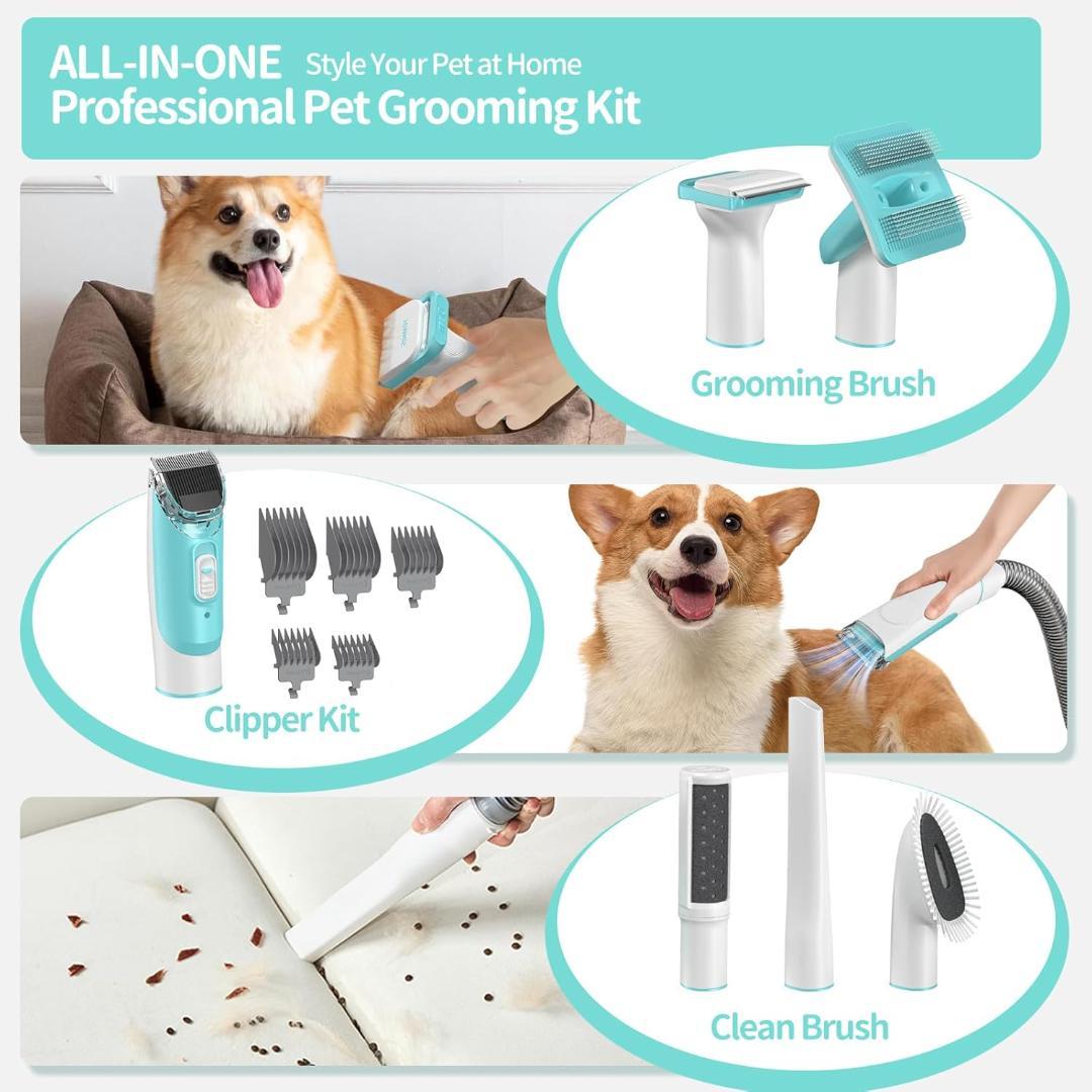 SIMWALペットグルーミングキットとペット用掃除機