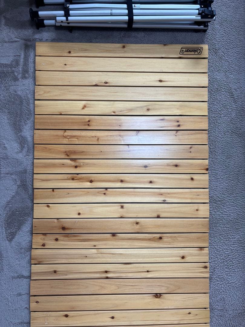 早い者勝ち【希少・廃盤モデル】コールマン ナチュラルウッドロールテーブル