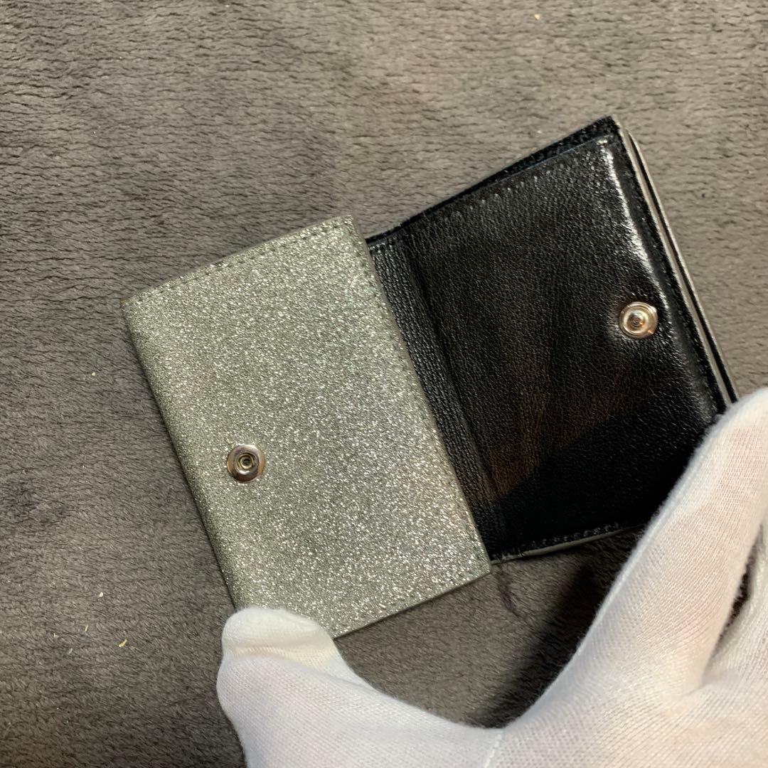 バレンシアガ　BALENCIAGA ラメ　グリッター　キラキラ　シルバー0708