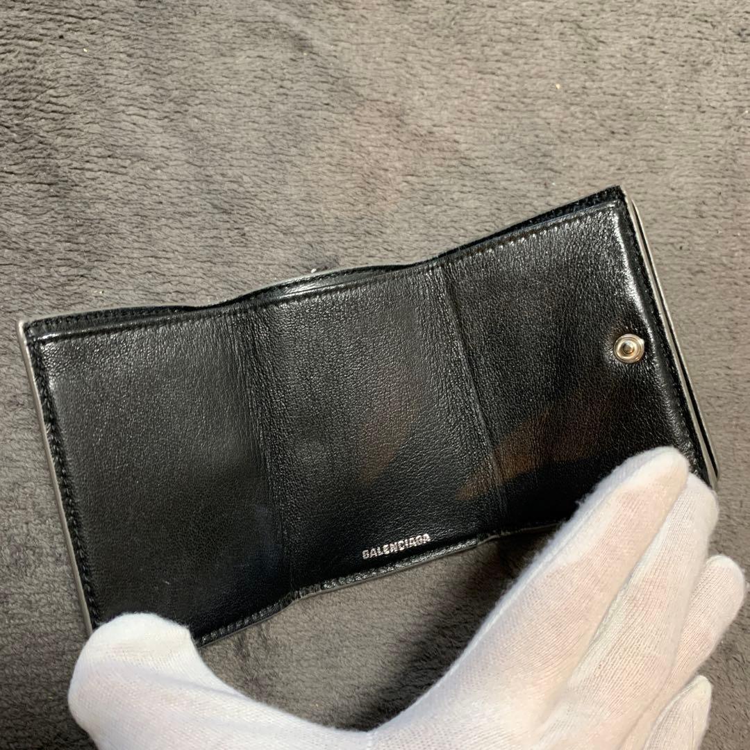 バレンシアガ　BALENCIAGA ラメ　グリッター　キラキラ　シルバー0708