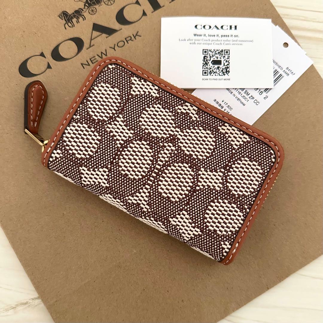 ★ 限定品！ 新品 COACH コーチ ケース 小銭入れ ジャガード