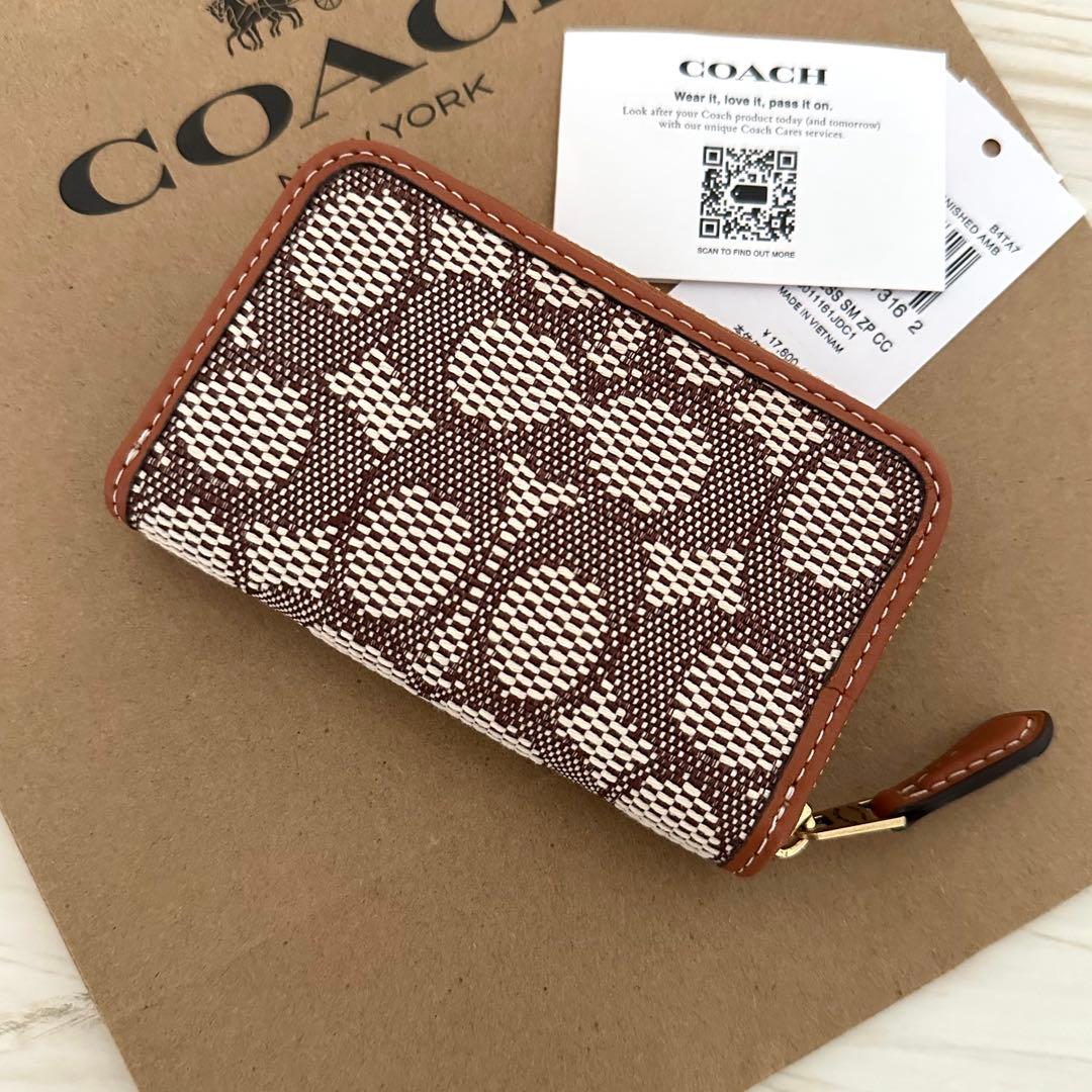 ★ 限定品！ 新品 COACH コーチ ケース 小銭入れ ジャガード