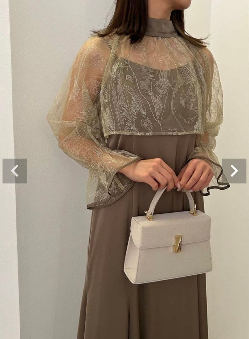 リーフブラウスセットドレス 成人式 同窓会 二次会 オケージョン