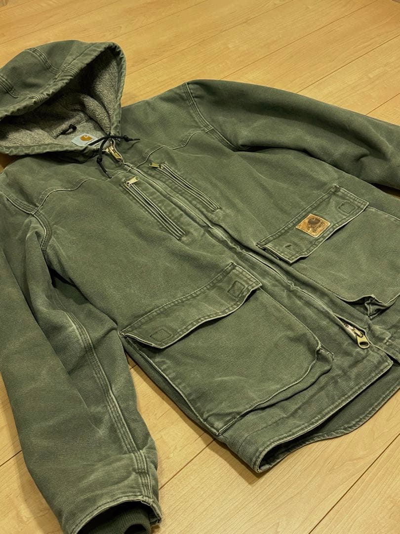Carhartt カーハート 廃盤 ジャクソンコート モスグリーン S ダック
