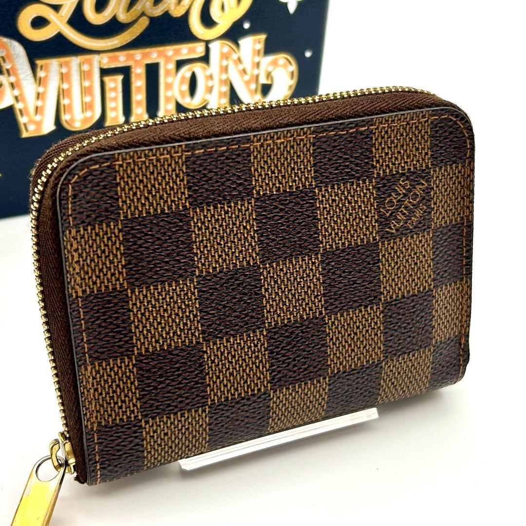 【最高峰美品】ルイヴィトン ダミエエベヌ ジッピー パース N63070