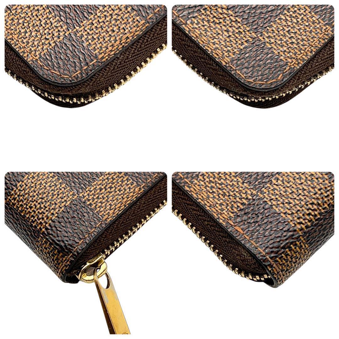 【最高峰美品】ルイヴィトン ダミエエベヌ ジッピー パース N63070