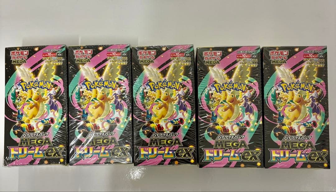 ポケモンカード MEGAドリームex 5BOXシュリンク付き