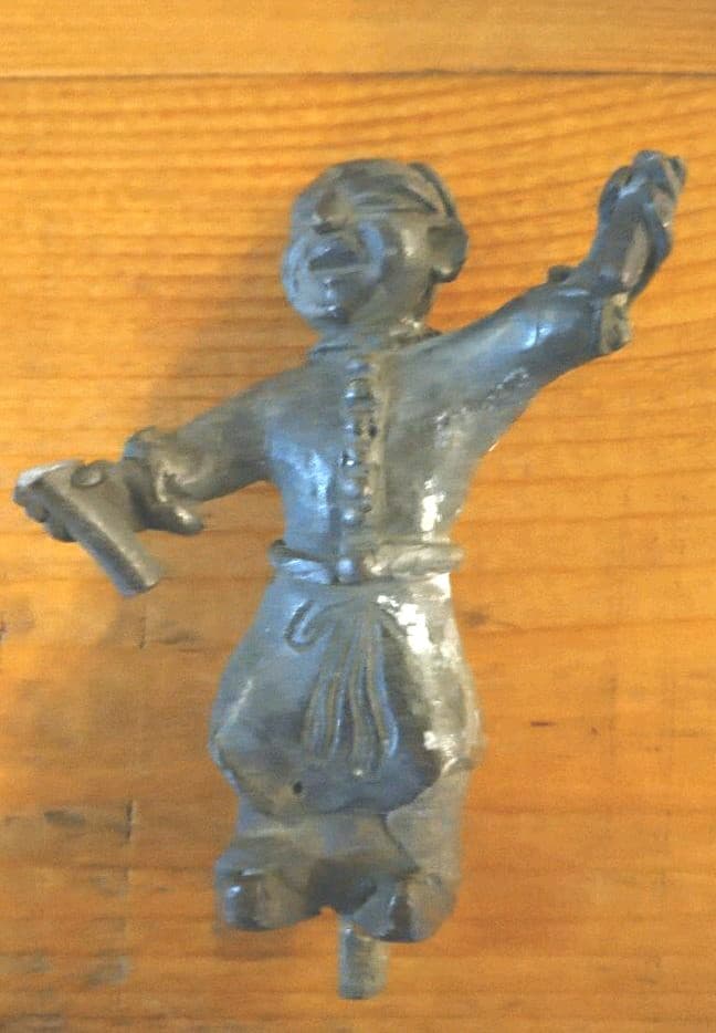 中国　象の置物　金属