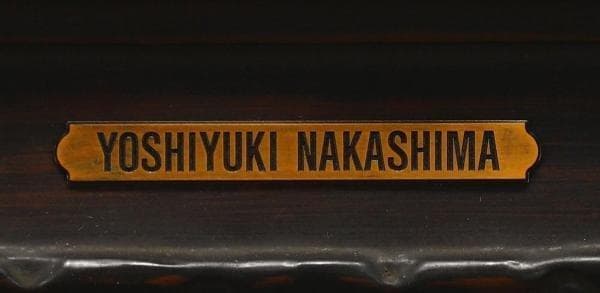 中島義行　タイトル「雪の朝」　F4号　油彩　画家のプレート付き豪華額装