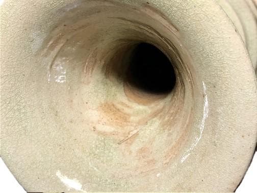 【 龍鳳凰文青磁釉高肉瓶 】　　唐～宋代　中華古玩