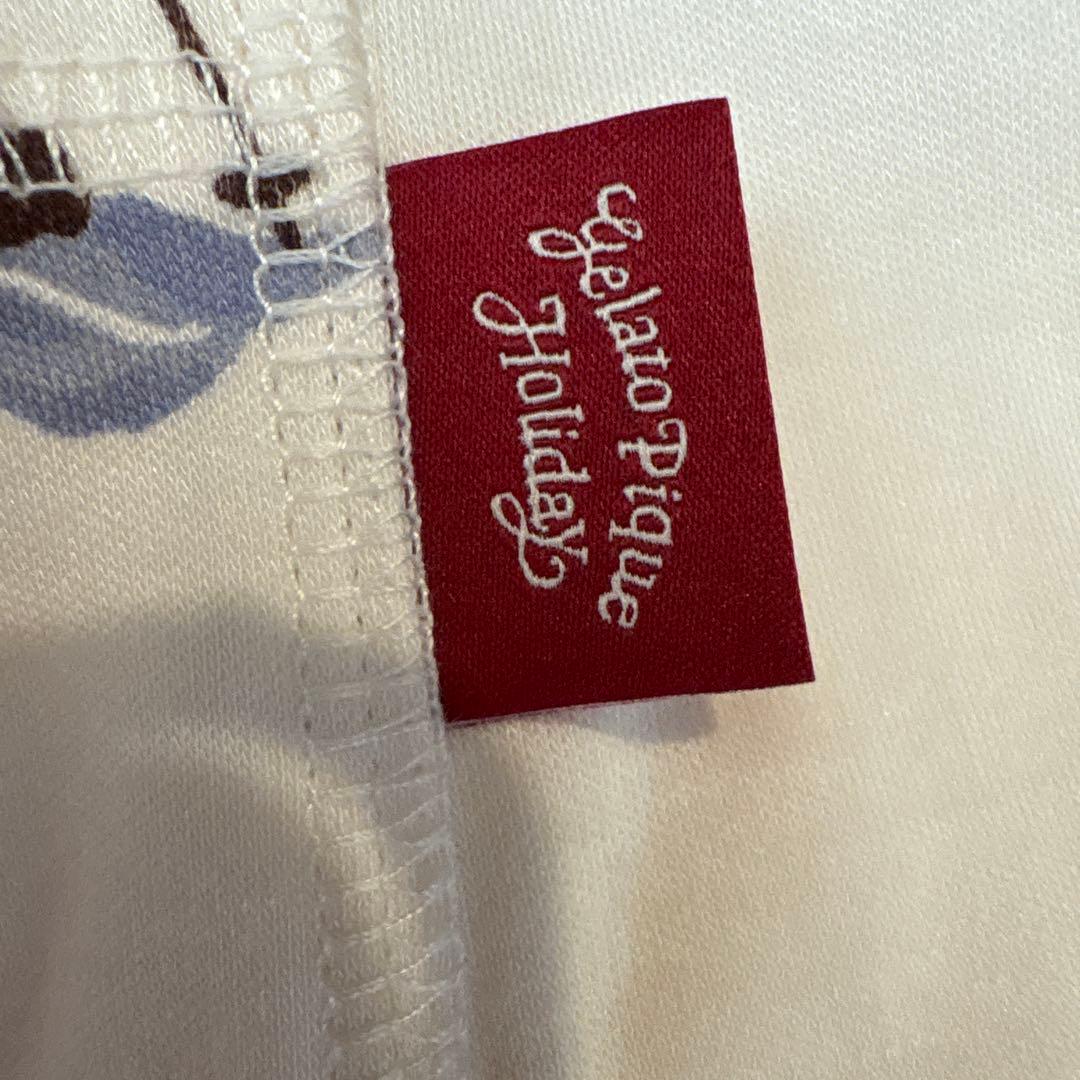 ジェラートピケ　ホリデー　スキーベアロングパンツ