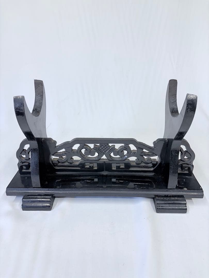 刀掛け 象牙台 木製 火縄銃 武具 日本刀 台 飾り台