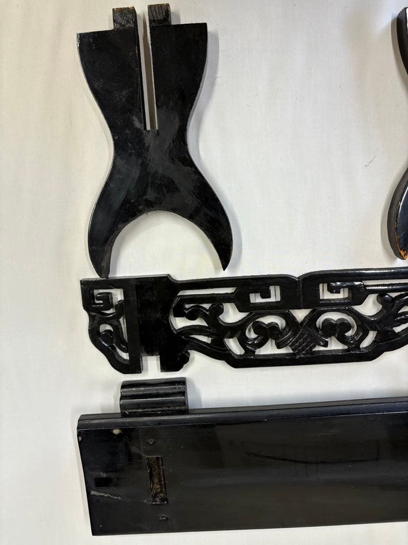 刀掛け 象牙台 木製 火縄銃 武具 日本刀 台 飾り台