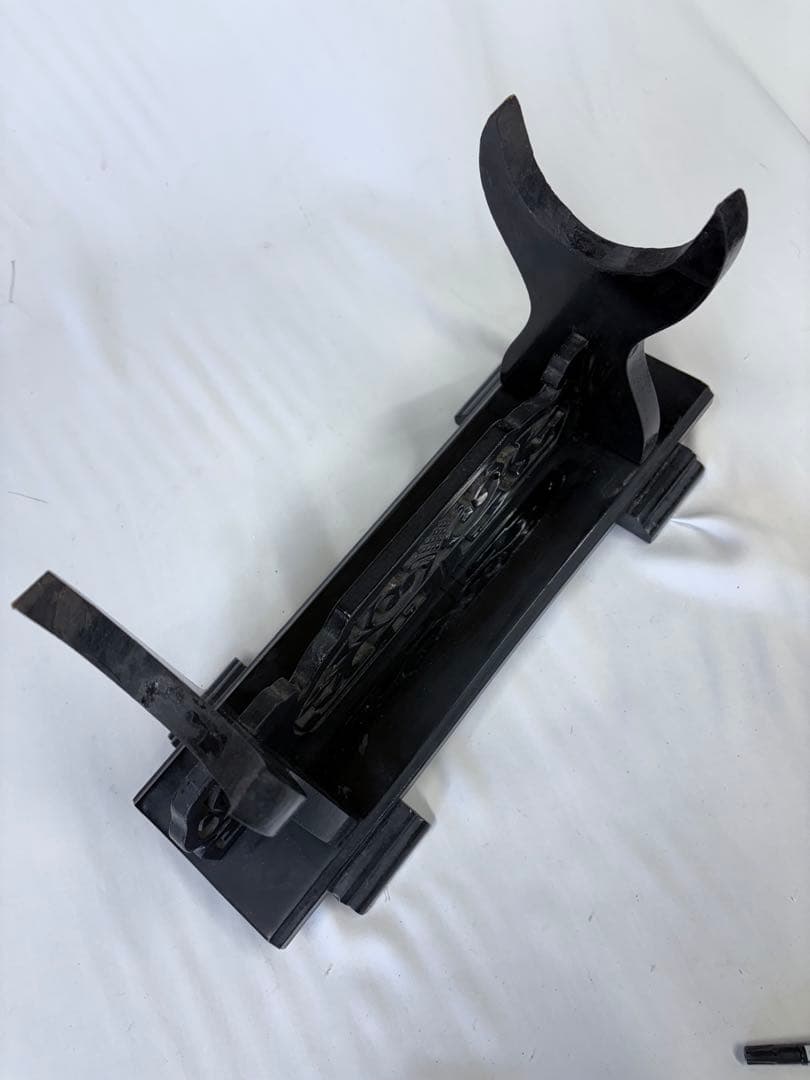 刀掛け 象牙台 木製 火縄銃 武具 日本刀 台 飾り台